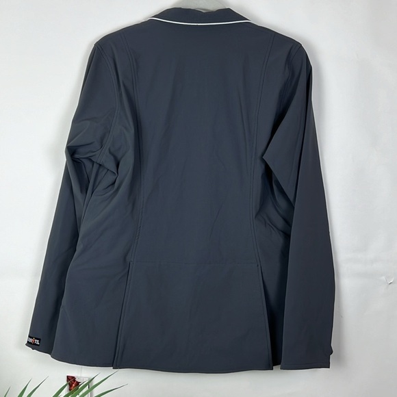 NWT KERRITS Stretch “Competitors Koat” Jacket Coat Large Cinder Gray Equestrian - Picture 5 of 12